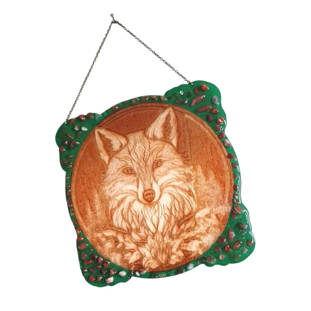 blacksoulcreations-decoration-tete-de-renard-en-bois-avec-pierres-naturelles