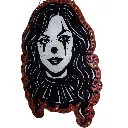blacksoulcreations-decoration-clown-harley-quinn-en-bois-avec-pierres-naturelles