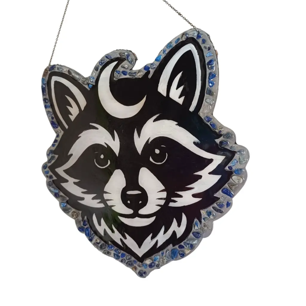 blacksoulcreations-decoration-raton-laveur-bois-pierres-naturelles