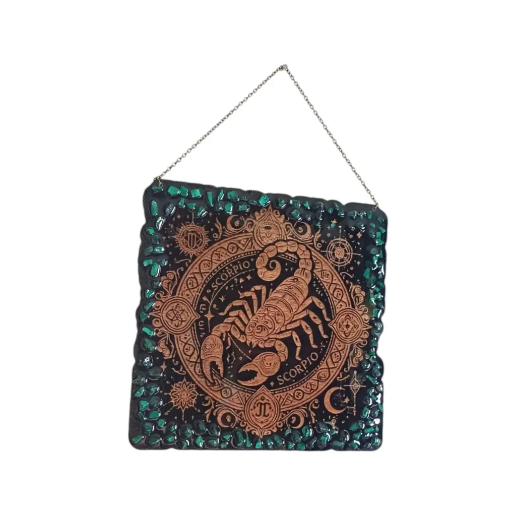 blacksoulcreations-decoration-signe-astrologique-bois-scorpion-pierres-naturelles.webp