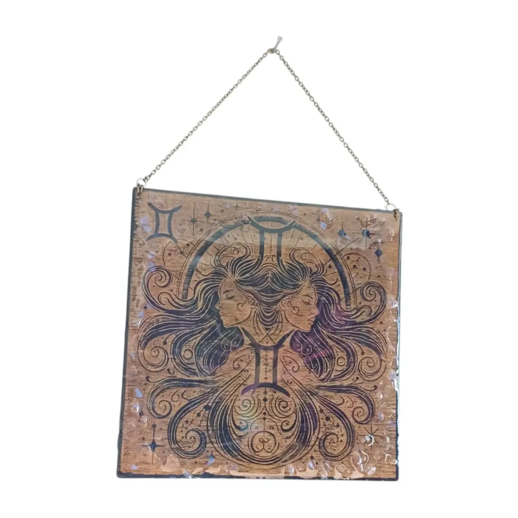 blacksoulcreations-decoration-signe-astrologie-gemeaux-bois-pierres-naturelles