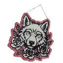 blacksoulcreations-tete-loup-et-roses-en-bois-pierres-naturelles