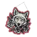 blacksoulcreations-tete-loup-et-roses-en-bois-pierres-naturelles