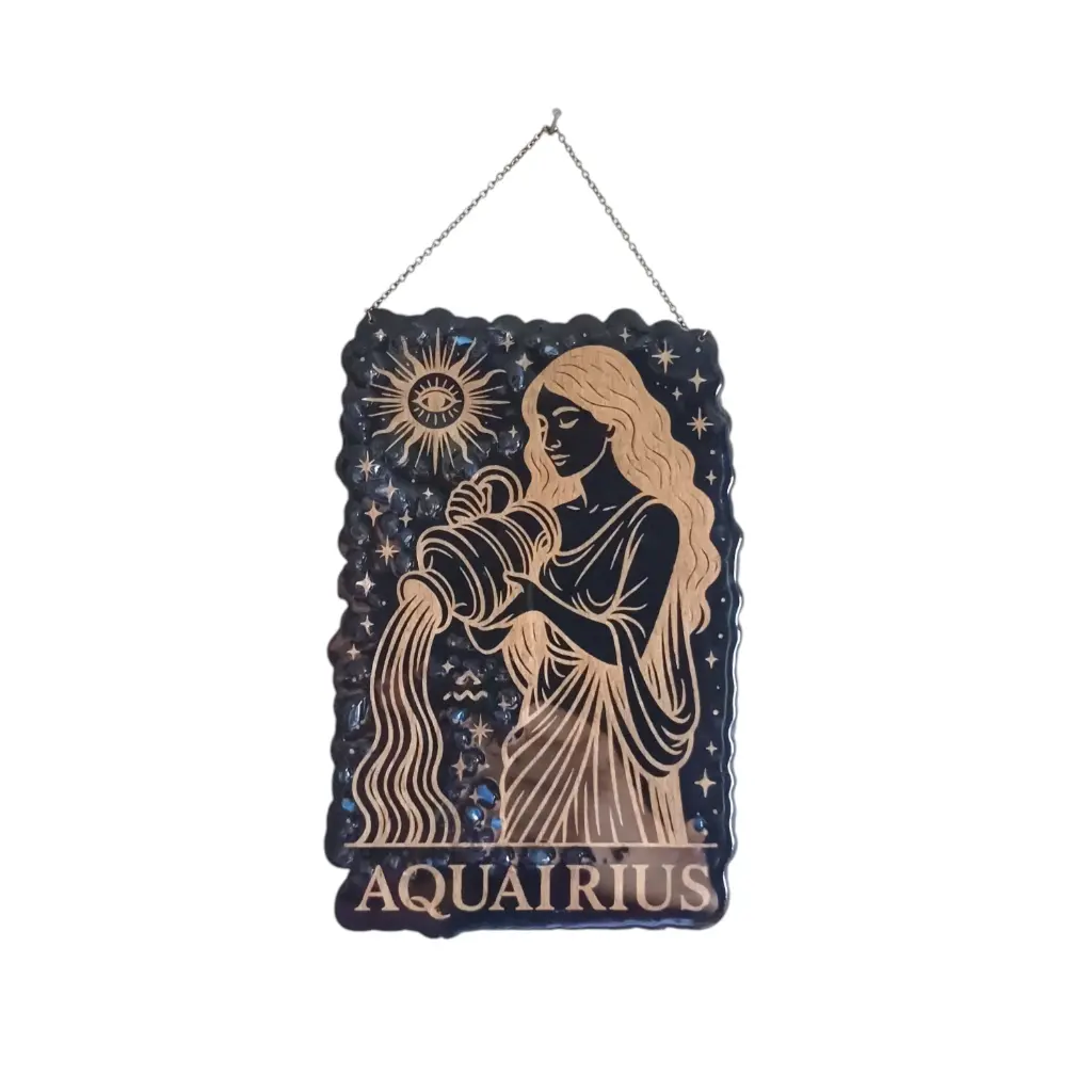 blacksoulcreations-decoration-signe-astrologie-verseau-bois-pierres-naturelles