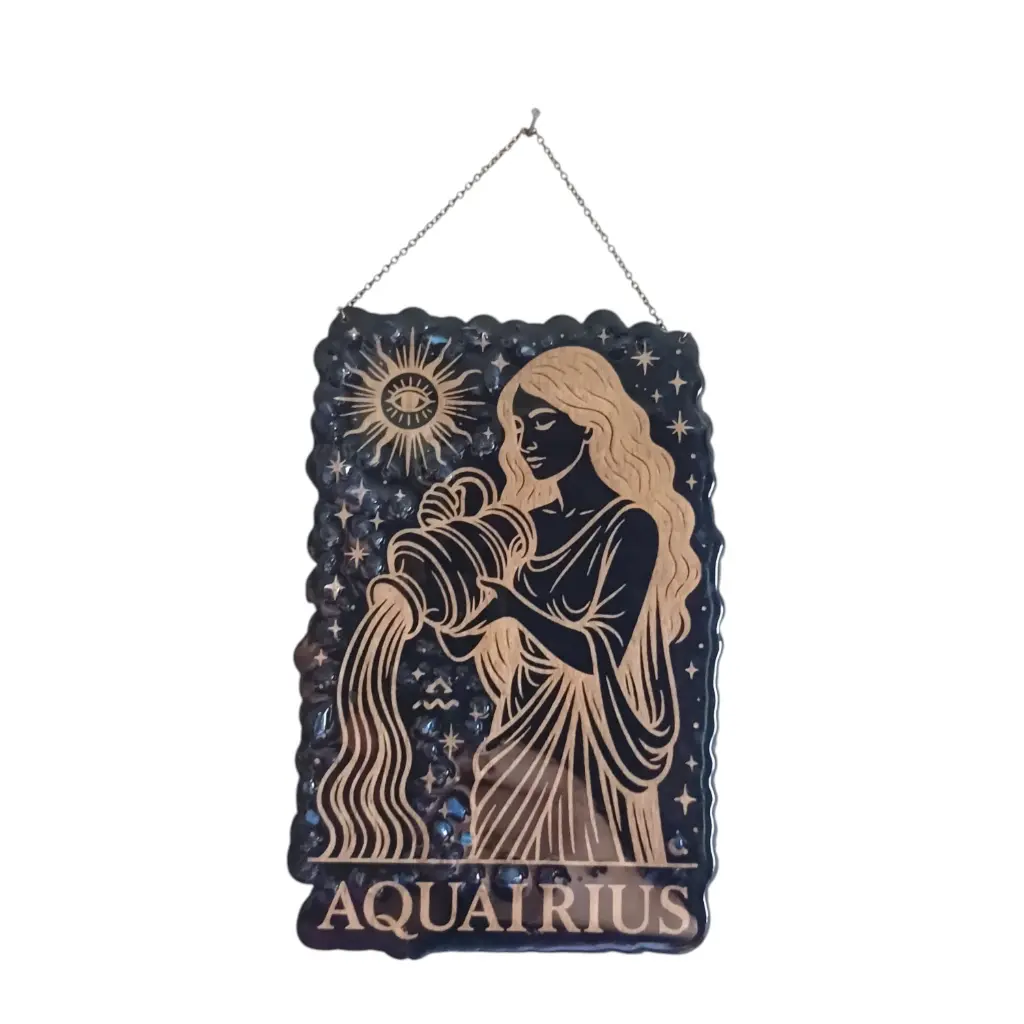 blacksoulcreations-decoration-signe-astrologie-verseau-bois-pierres-naturelles