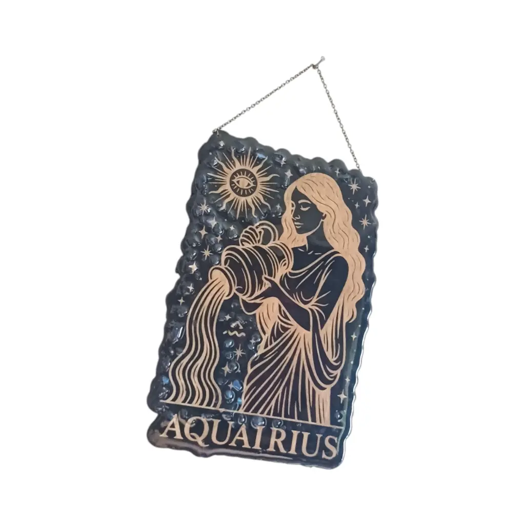 blacksoulcreations-decoration-signe-astrologie-verseau-bois-pierres-naturelles