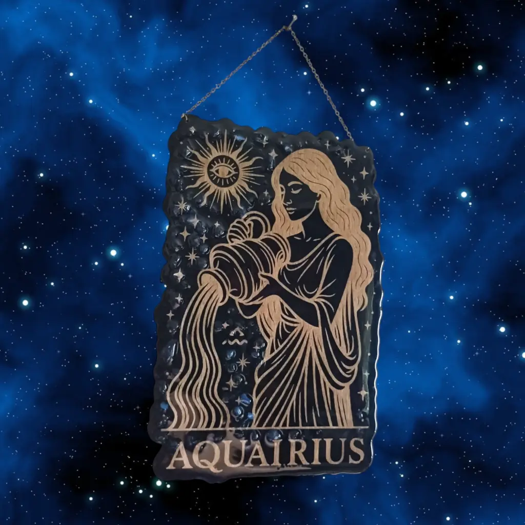 blacksoulcreations-decoration-signe-astrologie-verseau-bois-pierres-naturelles