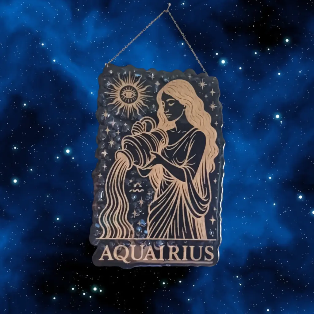 blacksoulcreations-decoration-signe-astrologie-verseau-bois-pierres-naturelles