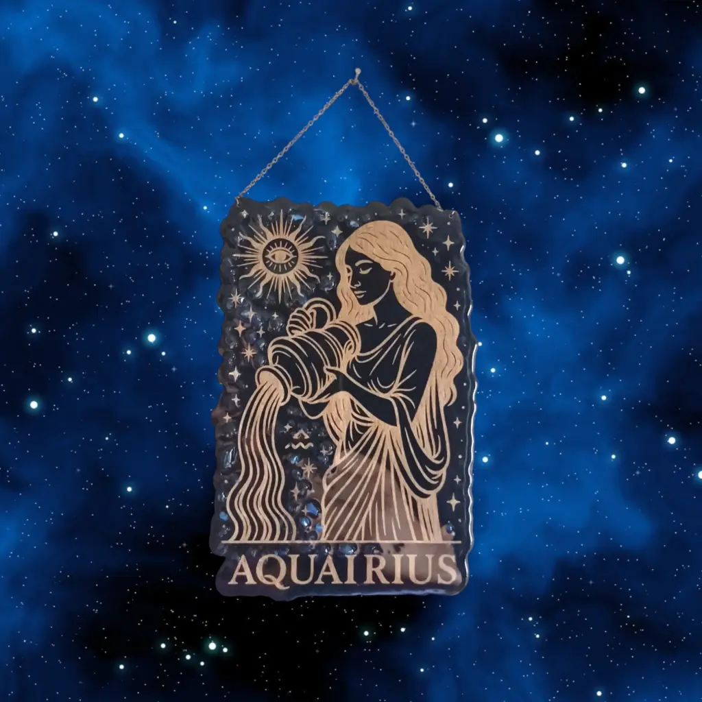 blacksoulcreations-decoration-signe-astrologie-verseau-bois-pierres-naturelles