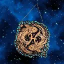 blacksoulcreations-decoration-signe-astrologique-bois-poisson-pierres-naturelles