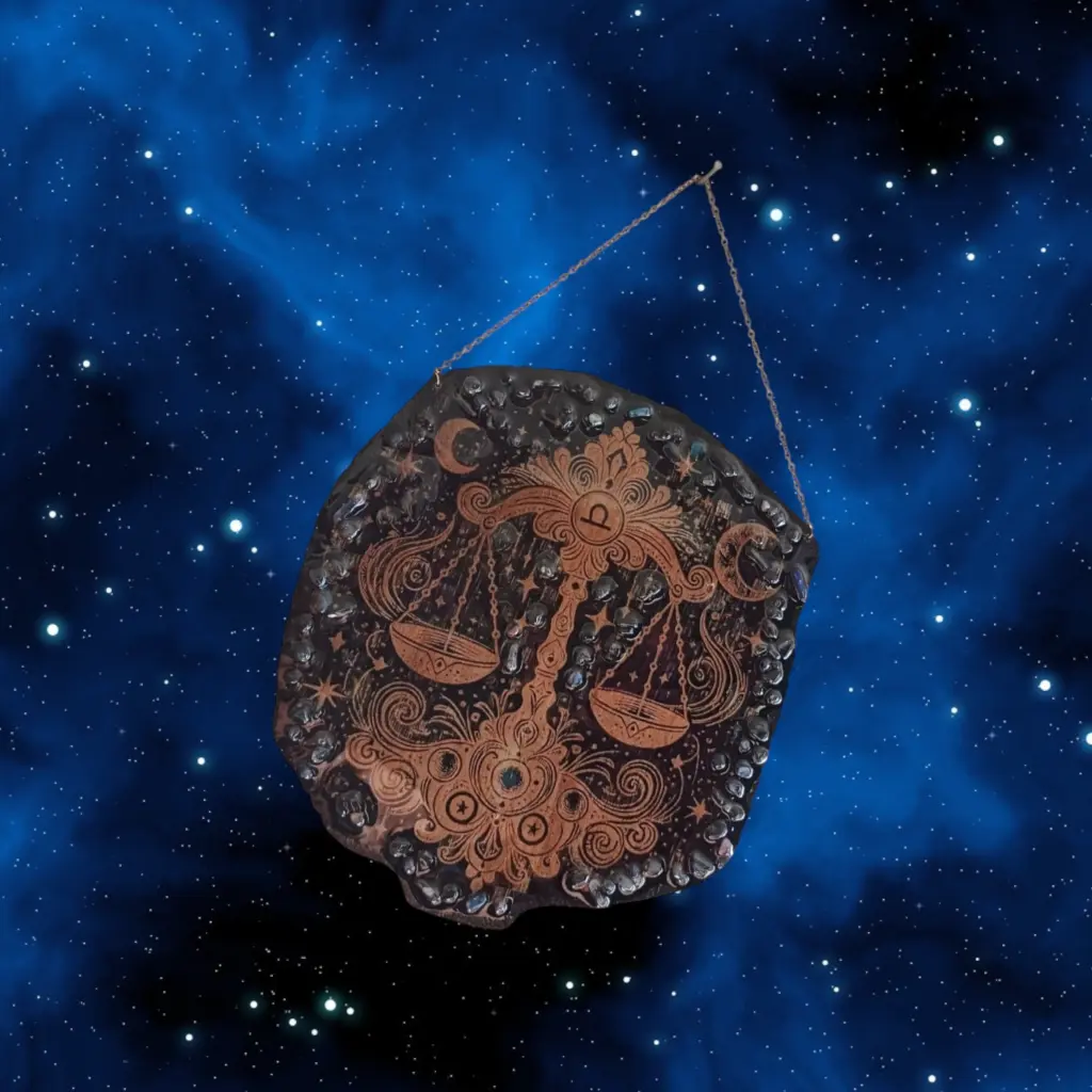 blacksoulcreations-decoration-signe-astrologie-balance-bois-pierres-naturelles