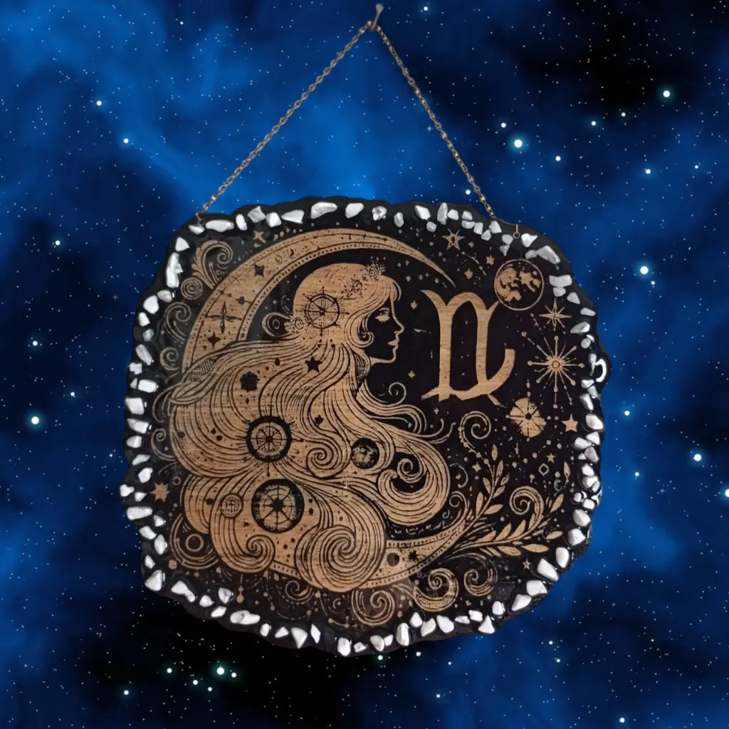 blacksoulcreations-decoration-signe-astrologie-vierge-bois-pierres-naturelles