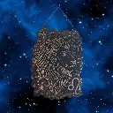 blacksoulcreations-decoration-signe-astrologique-bois-lion-pierres-naturelles