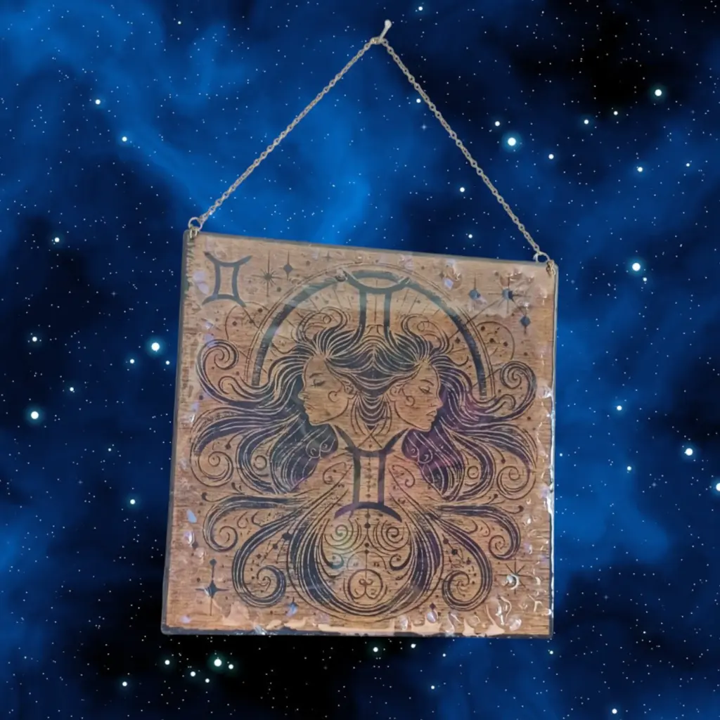 blacksoulcreations-decoration-signe-astrologique-bois-gemeaux-pierres-naturelles