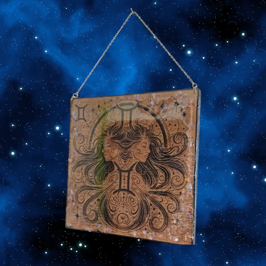 blacksoulcreations-decoration-signe-astrologique-bois-gemeaux-pierres-naturelles