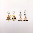 Boucles d'oreilles Crâne et Rose