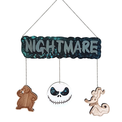 Nightmare wooden decoration